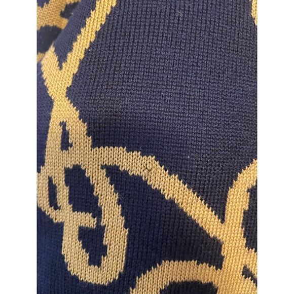 Rare vintage Monde 80’s graphic wool turtle neck size 40/L - Picture 11 of 11